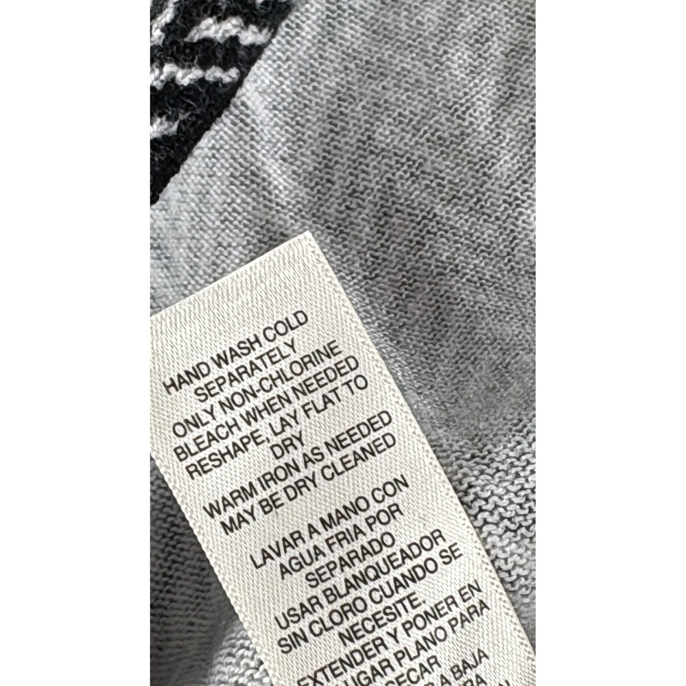 White‎ House Black Market Women's Sweater Size S Herringbone Elbow Patch - Picture 10 of 10